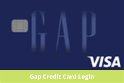 gap credit card login visa