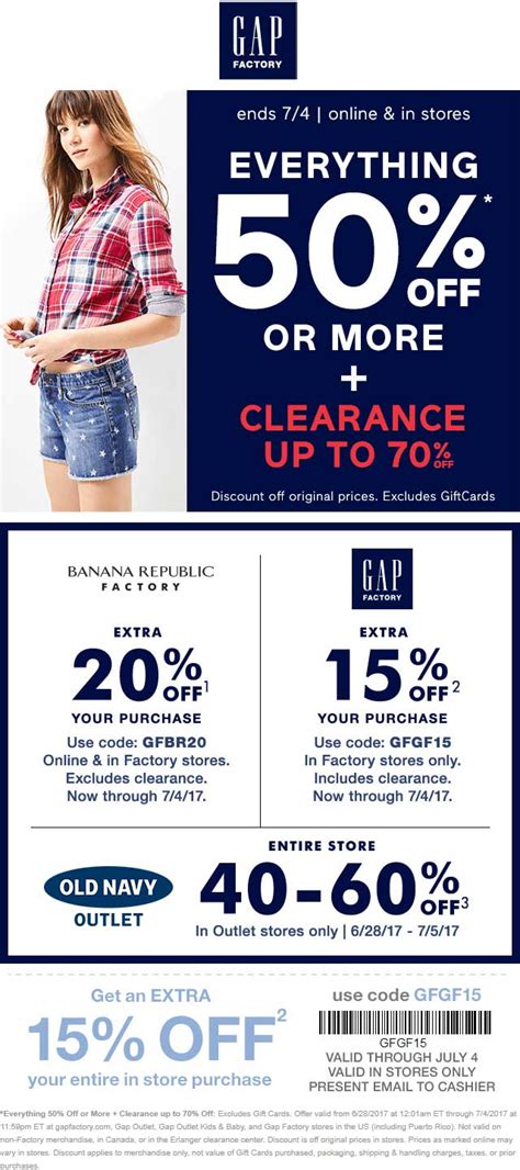 gap factory coupon code 15%