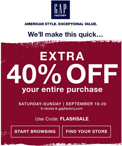 Gap Factory Coupons Printable