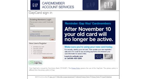 gap online payment login