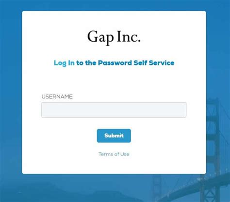gap portal password reset