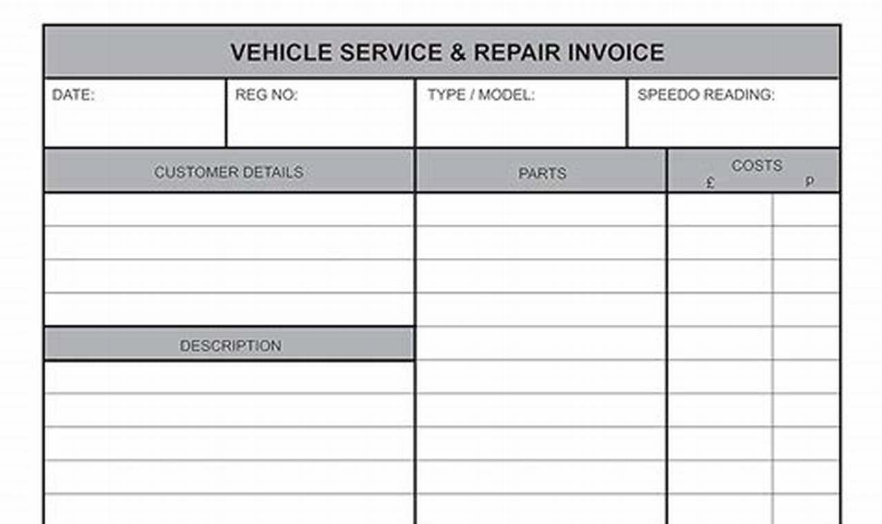 Garage Auto Invoice: A Comprehensive Guide for Managing Auto Repair Finances