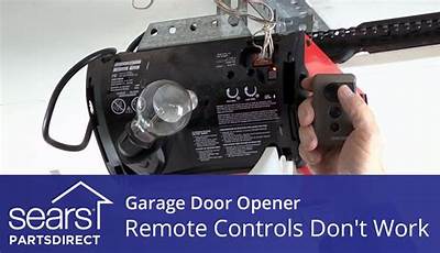 Garage Door Opener Remote Not Working
