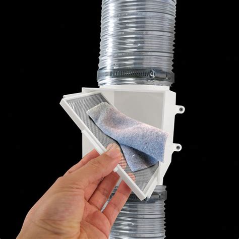 Lint Trap Kit with 4 in. x 60 in. Aluminum Silver Duct, Bucket and
