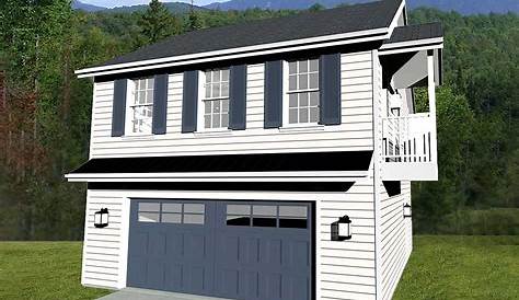 2 Car Apartment Garage Plan with One Story 864-1RAPT-36'x24' By Behm
