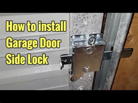 garage door slide lock does not align track