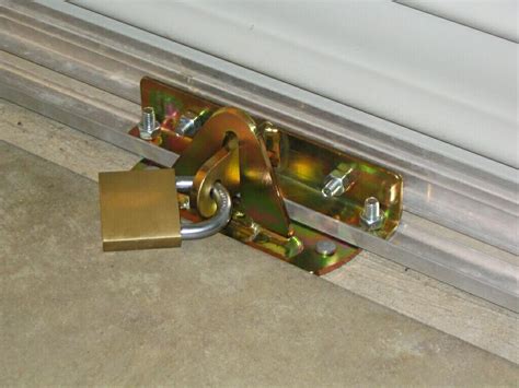 garage door slide lock does not align track