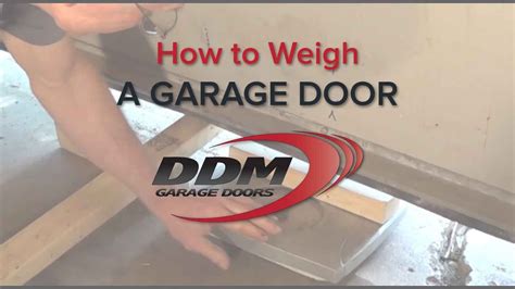 garage door weight