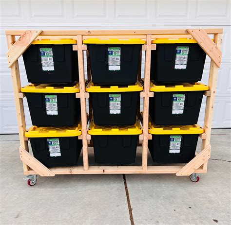 Garage Storage Bin Holder