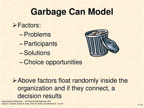 Garbage Can Model Importance