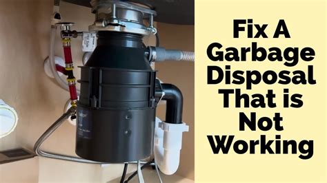 Garbage Disposal Is Not Working