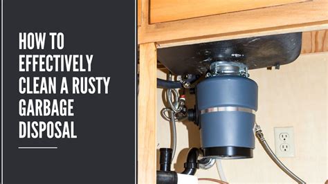 Garbage Disposal Rust Fix
