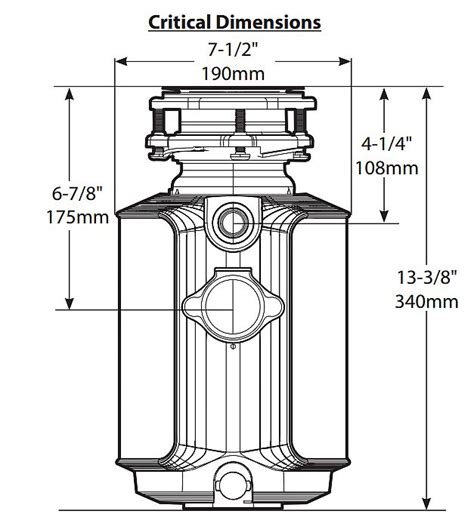 Garbage Disposal Specs