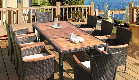 Garden Dining Sets Uk Sale Winchester 8 Seat Rectangle Set With Square