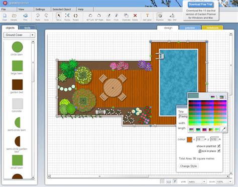 Garden Planner for Windows 7 Lets you easily design your dream garden