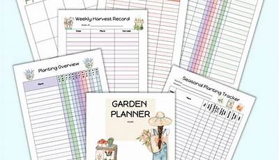 Garden Planner Template Free