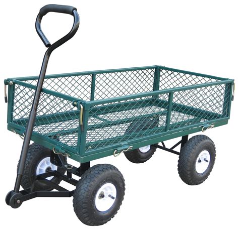 garden cart with pneumatic wheels