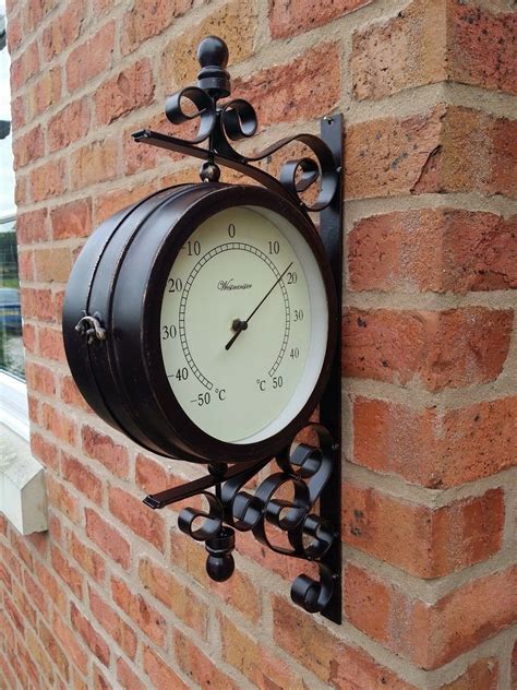 Garden Clock On Bracket