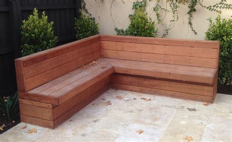Garden Corner Bench With Storage