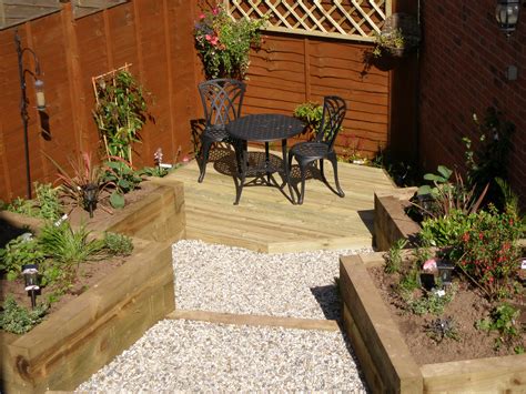 garden designs using sleepers