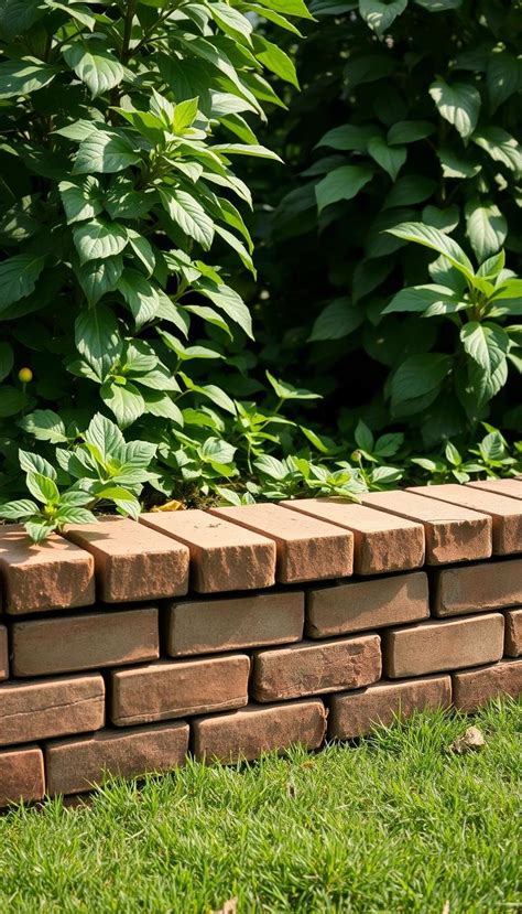 How to edge a lawn with bricks Garden lawn edging, Brick garden