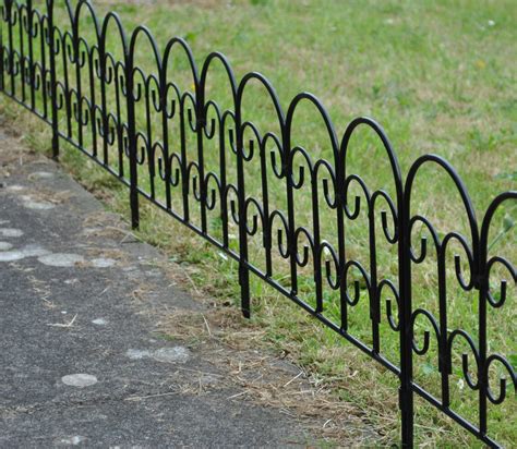 Garden Edging Fence Black