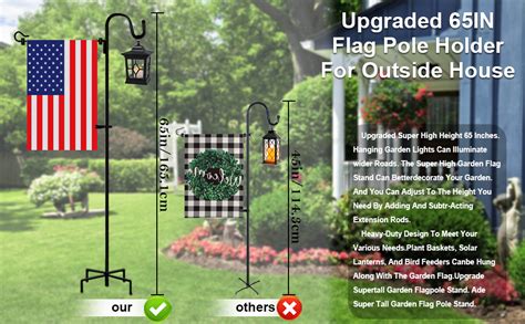 Garden Flag Pole Stand