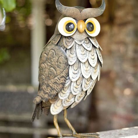 garden owl ornaments