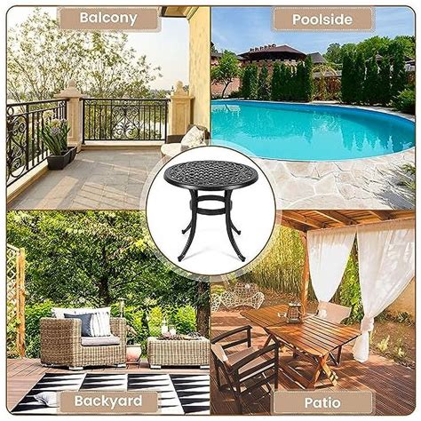 Garden Table Adjustable Feet