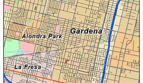 Gardena California Street Map 0628168