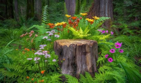 Gardening Around A Tree Stump