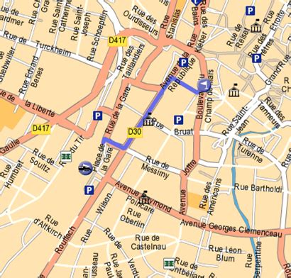 gare de colmar plan