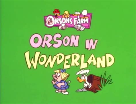 garfield and friends orson in wonderland