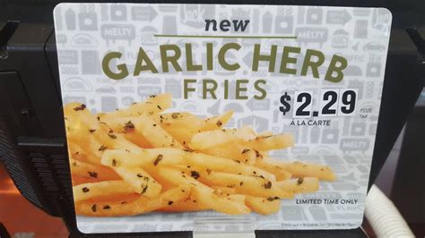 Garlic Fries Carbs