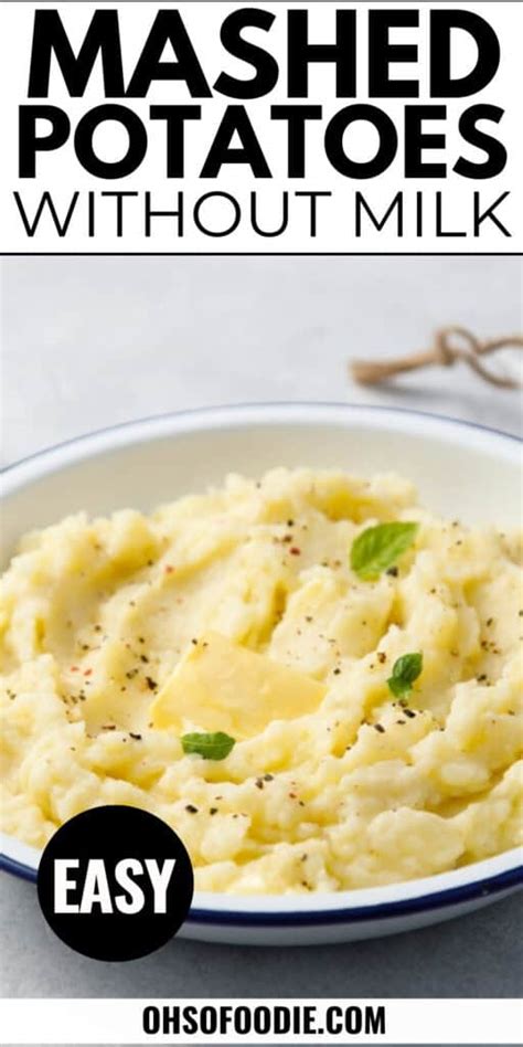 Garlic Mashed Potatoes Without Milk