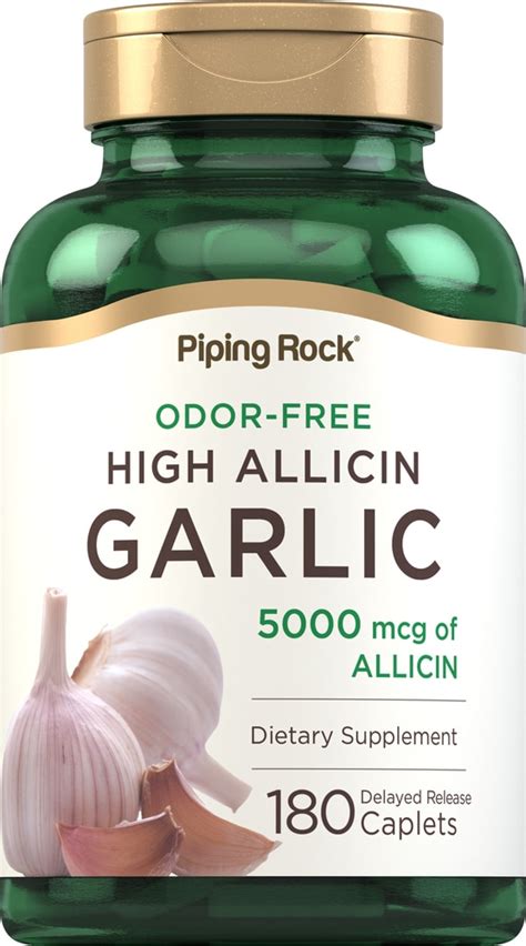 garlic supplements with high allicin content