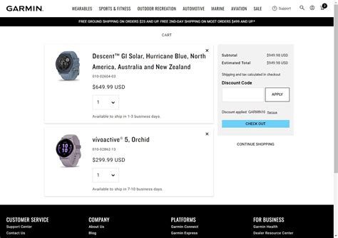 garmin gps discount code