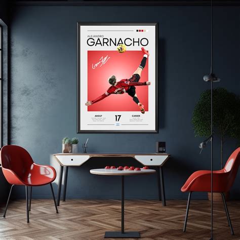 garnacho bicycle kick photo poster