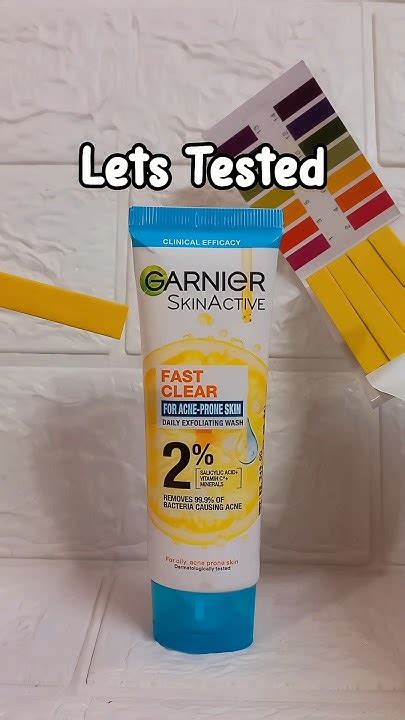 Garnier Face Wash Ph Level