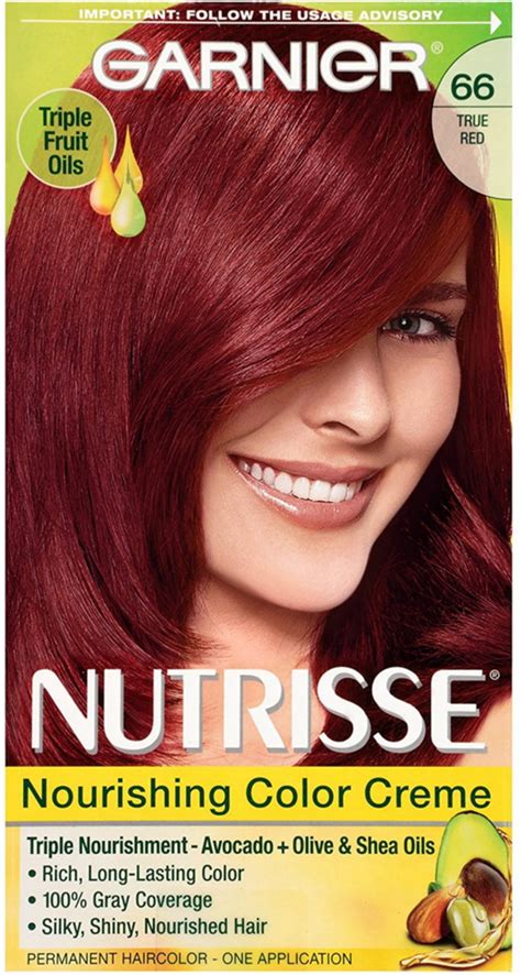 garnier fructis hair color red