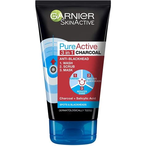 garnier pure active charcoal face wash review