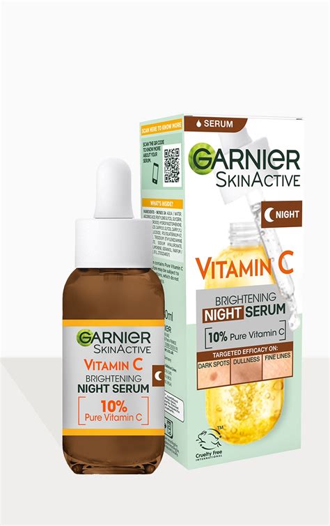 garnier vitamin c serum night cream