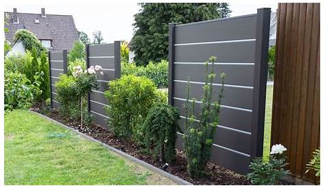Gartenzaun Modern Sichtschutz Metall Gartenmauer Zaun Allamay