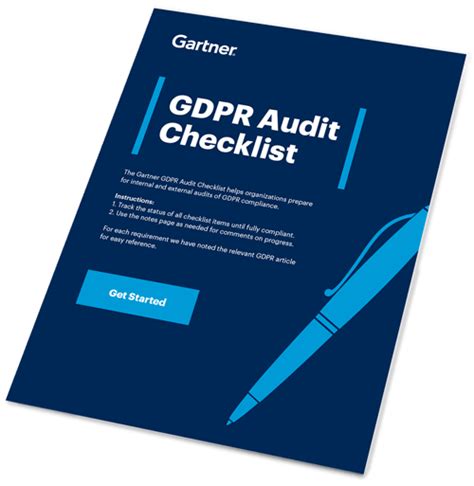 gartner gdpr audit checklist