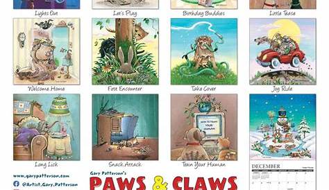 Paws & Claws by Gary Patterson Calendar 2017 | Paws and claws, Gary
