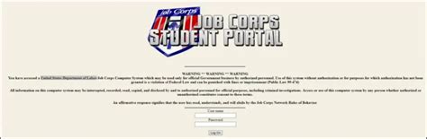 gary job corps student portal login