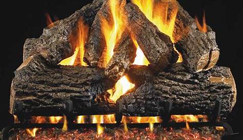 Gas Fireplace With Ceramic Logs