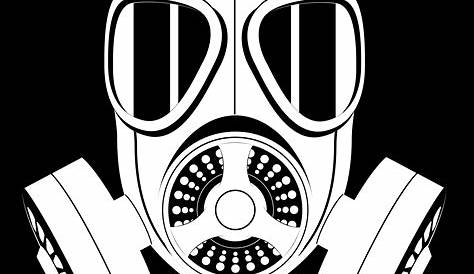 black and white gas mask photography