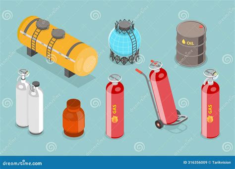 Gas Containers Cylindrical In Shape