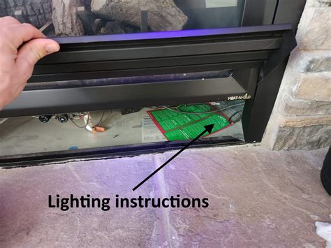 Gas Fireplace Insert Lighting Instructions